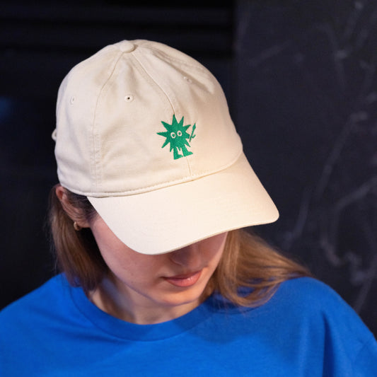 Organic Cotton Hat w/ Green Paintbrush Po Logo