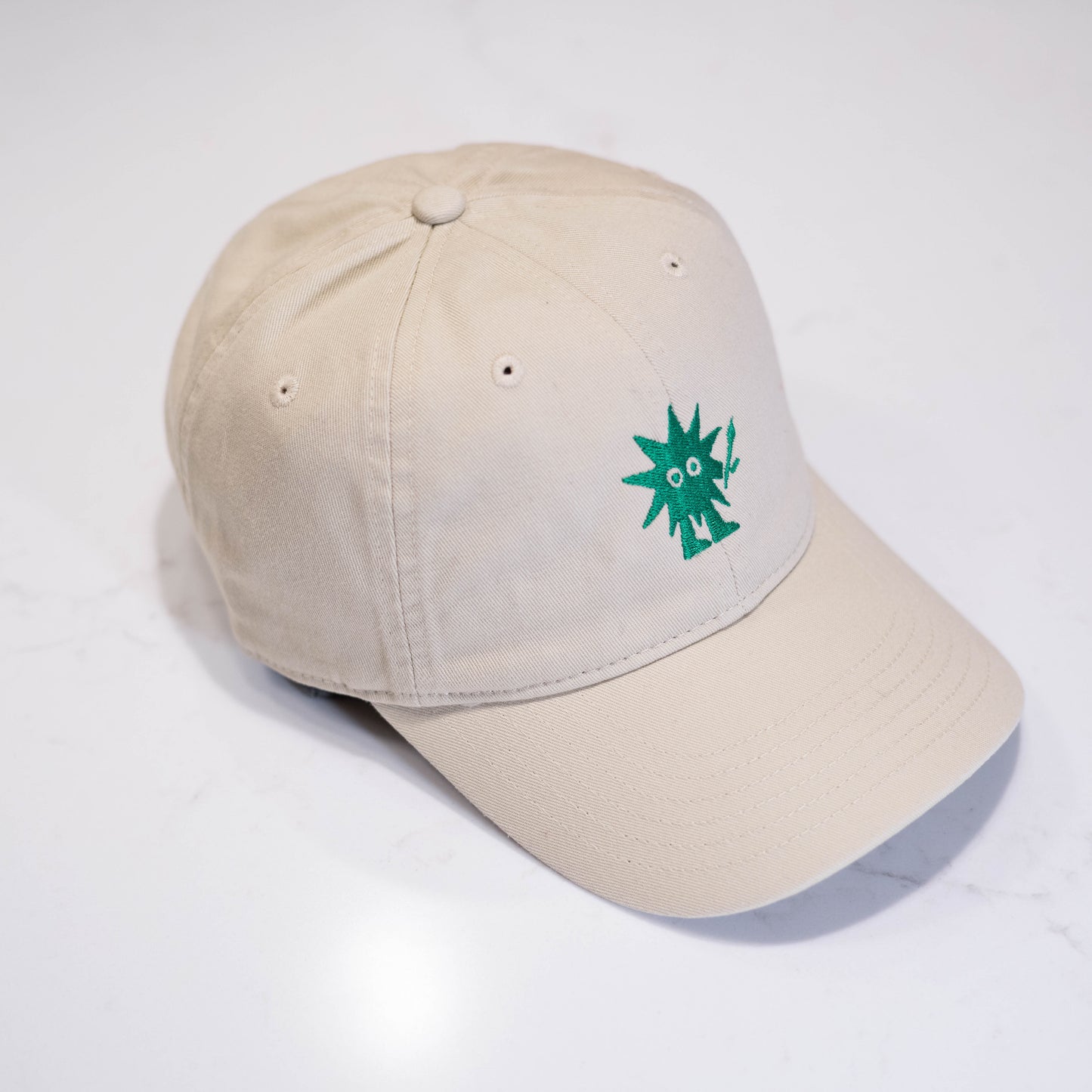 Organic Cotton Hat w/ Green Paintbrush Po Logo