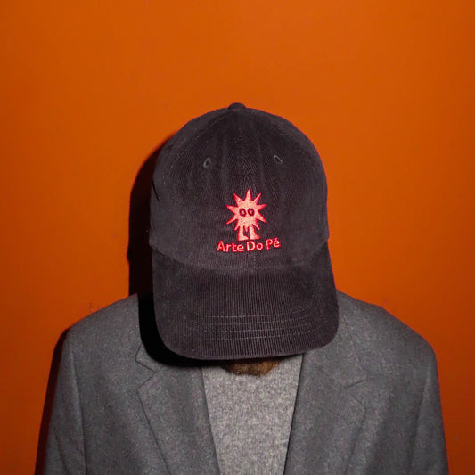 Black Arte Do Pé Corduroy Logo Hat
